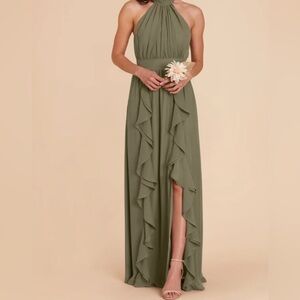 Moss green dress